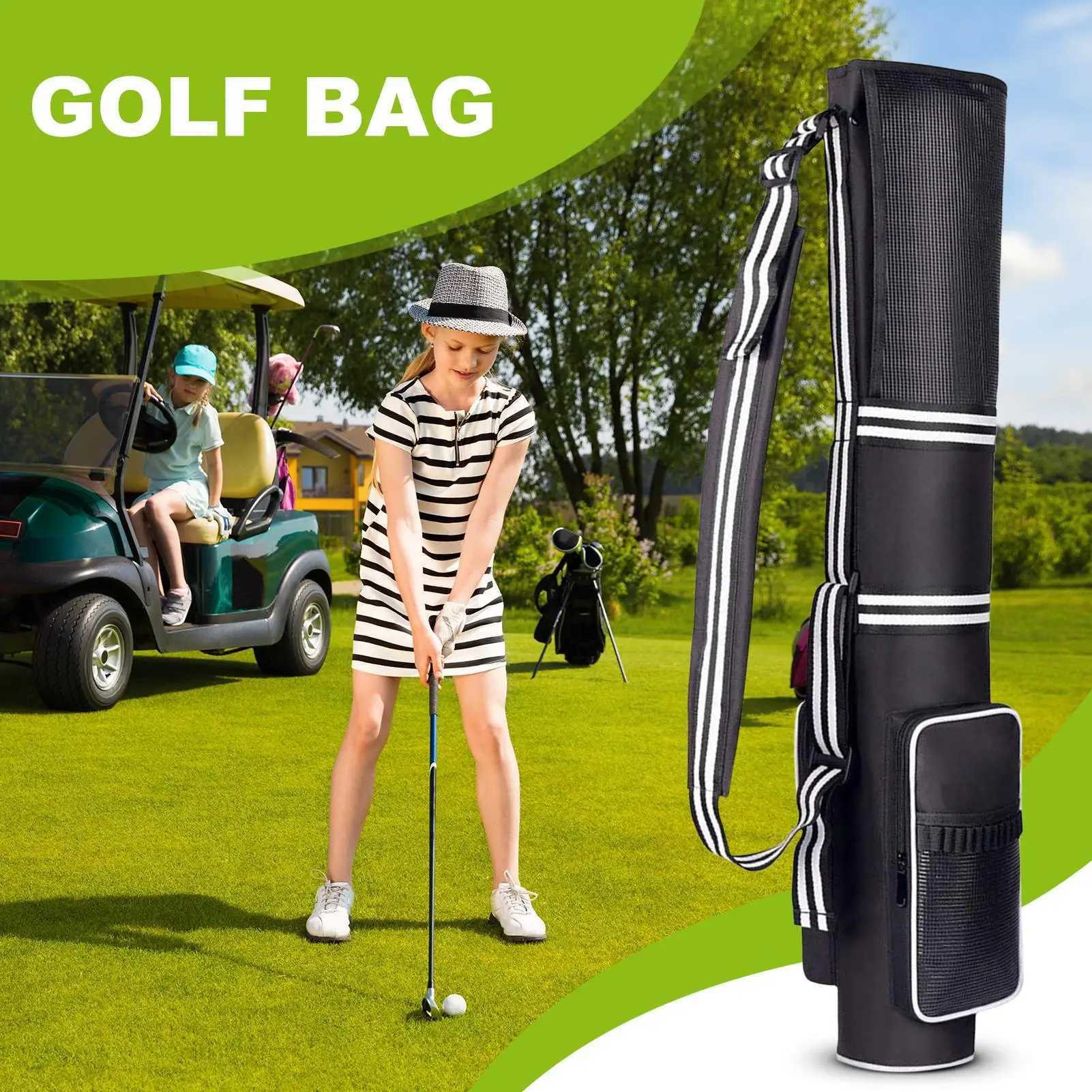 Golf Club Bags Womens Golf Bag Holds 39 Sticks Foldable Waterproof Tee Towel Compartments Pack For Travel Practice Tournament J251008