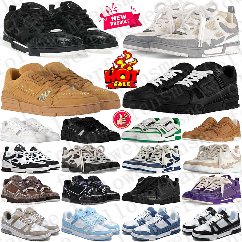 Designer sneakers skate shoes chaussure for mens womens black white men women trainers scarpe Plate-forme casual luxury discount
