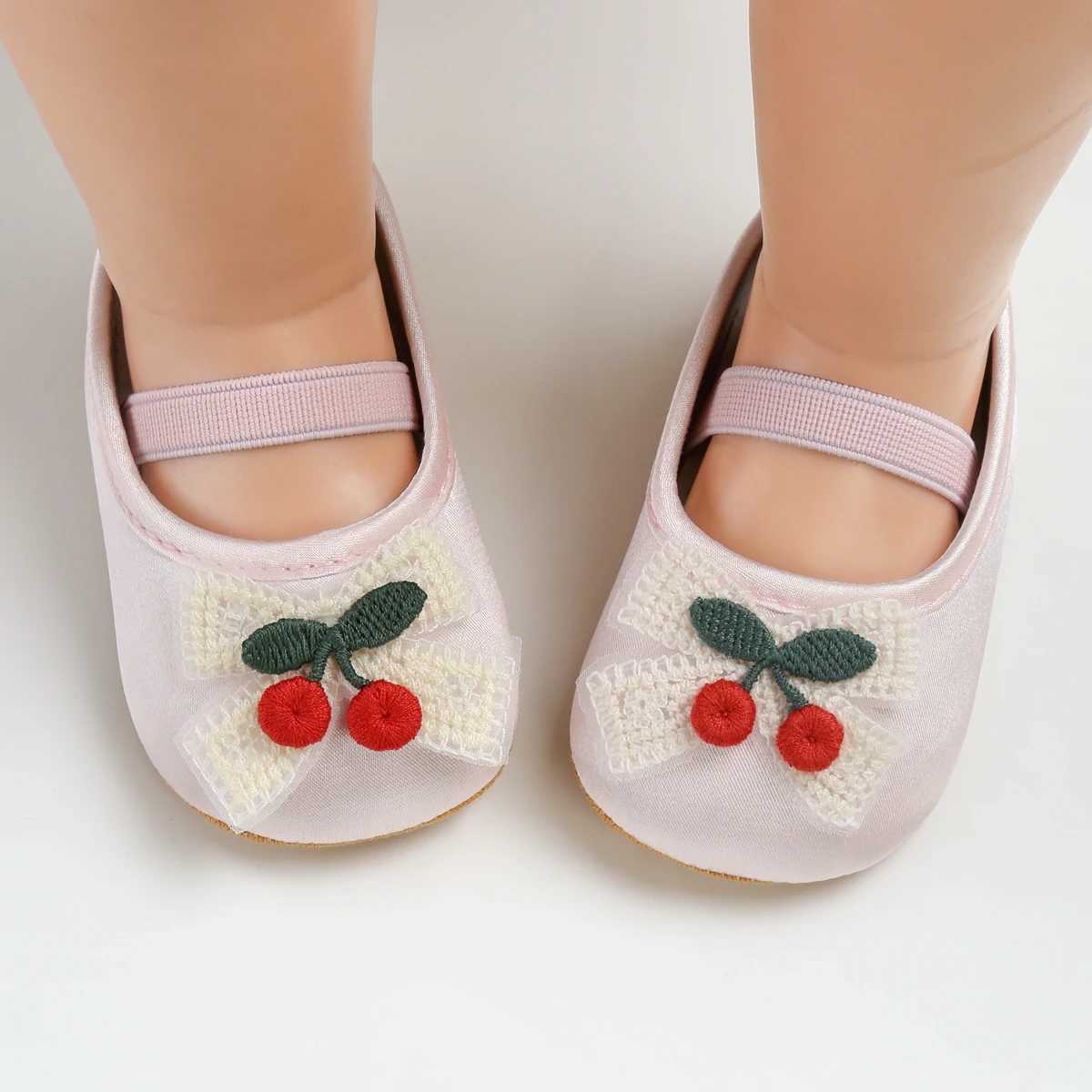 New Infant Baby Girls Mary Jane Flats Non Slip for Toddler First Walkers Soft Sole Crib Shoes Sneaker Wedding Party Christmas Pr C251008