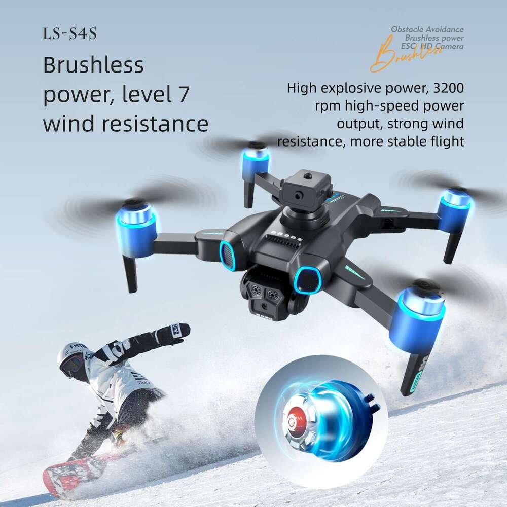 S Lighting Brushless Aerial Drone ESC Lens Optical Flow Positioning Remote Control Aircraft Obstacle Avoidance Quadcopter