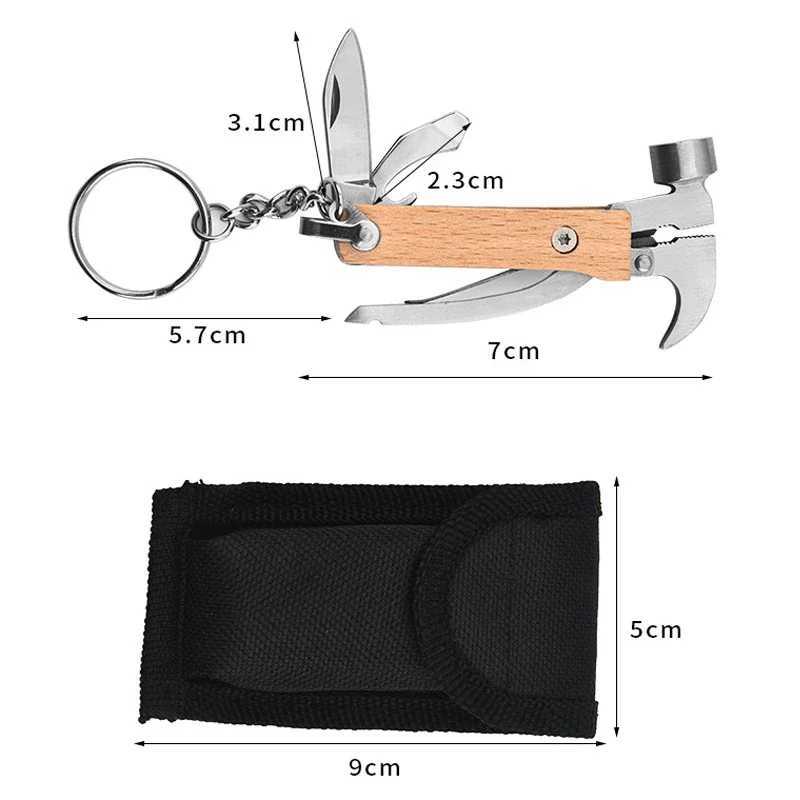 MultiTool Claw Hammer 8 in 1 for Outdoors for Men Husband Grandpa Bridegroom Gifts Cool Gear Camping Material Survival To J251121