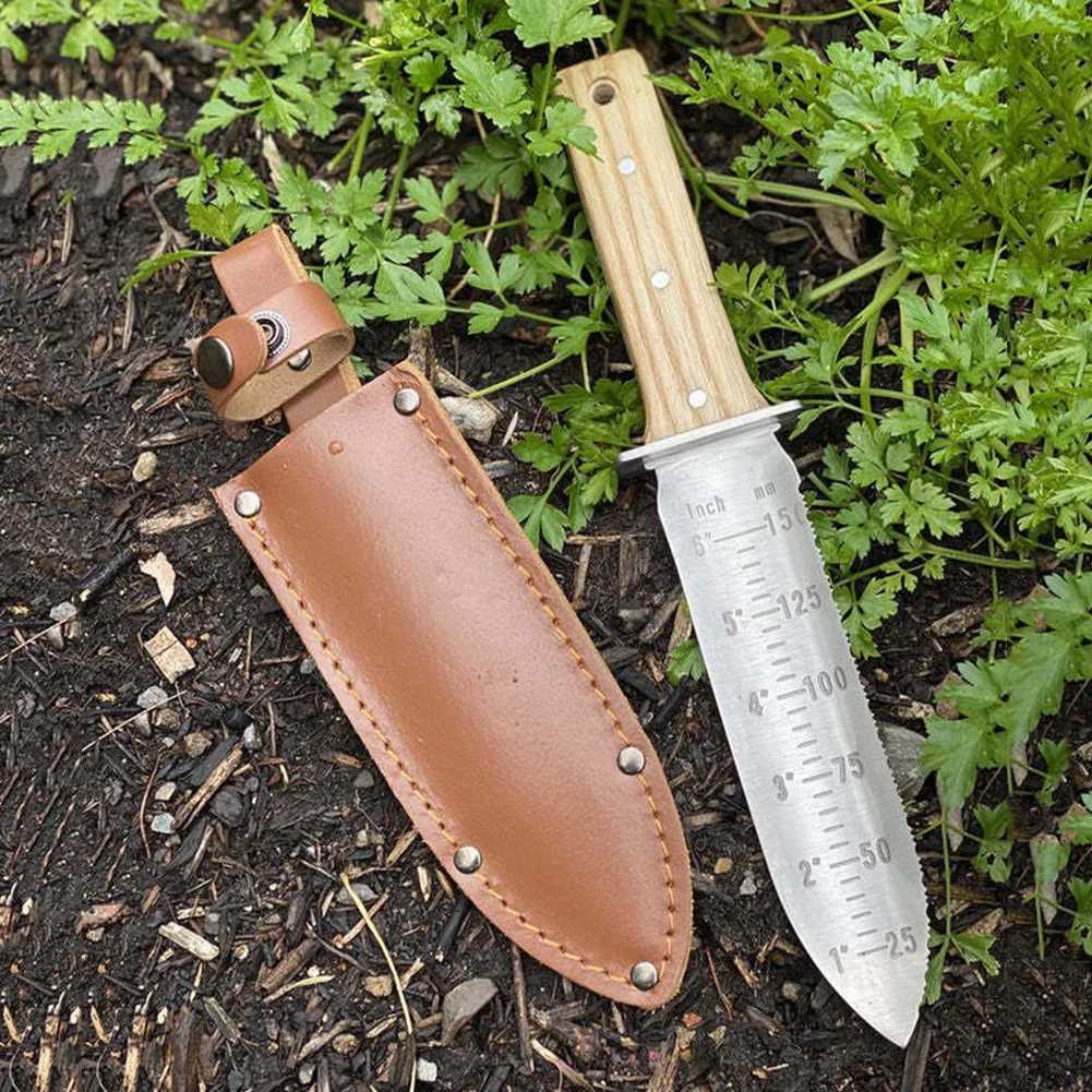 Professional Steel Gardening Shovel GardenerDigging Tool Multifunction Garden Cutter With Leather Sheath Gardening Tools J251121