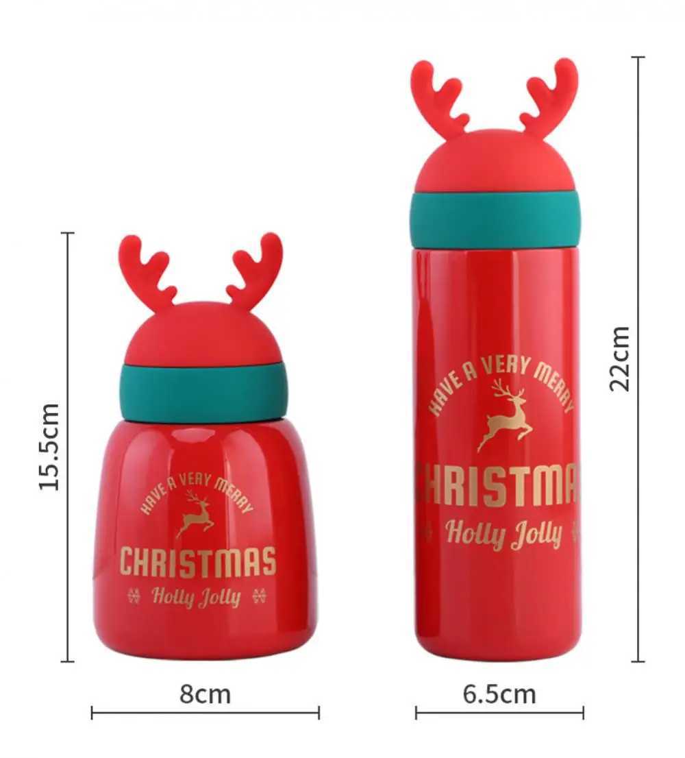 Vacuum Cup Christmas Gift Portable Thermal Tumbler Thermos Children Cute Girl Water Bottle Cartoon Insulated Cup C251008