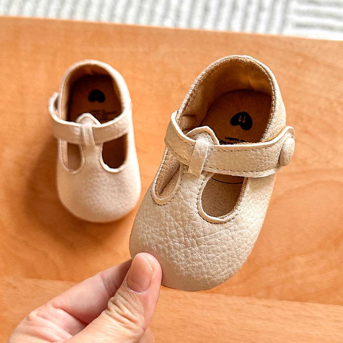 Infant Baby Girls Mary Jane Shoes NonSlip Rubber Sole Ballet Slippers Princess Dress Wedding Shoes Newborn Crib Shoes First Wal C251008