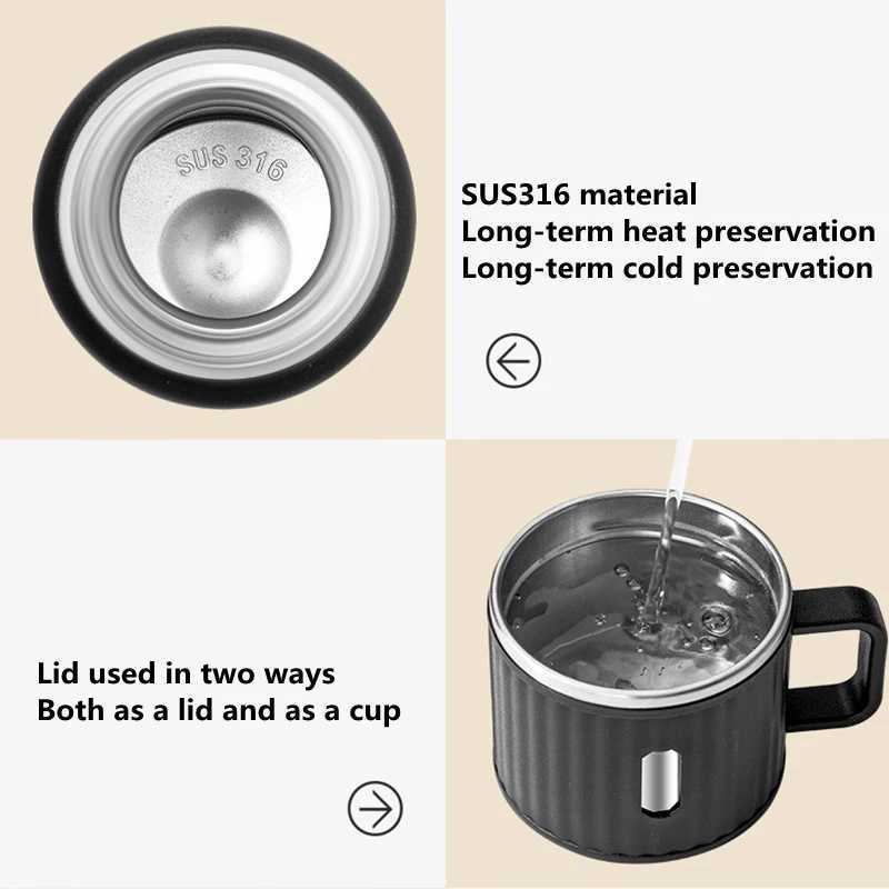 500ml Stainless Steel Thermos Bottle for Hot Coffee Vacuum Thermal Water Bottle Insulated Cup Vacuum Flasks Double Wall Travel C251008