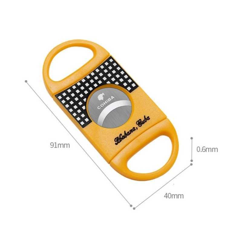 Portable Cigar Cutter Set Pocket VCut Sharp Scissors Guillotine TravelFriendly Round Punch for Cigars Y251008