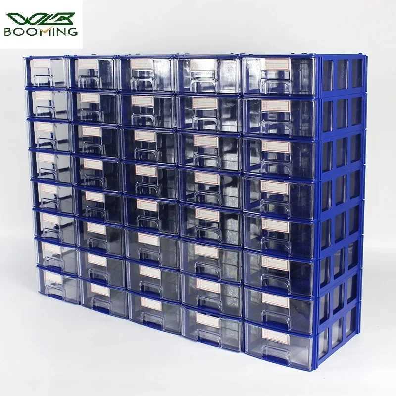 10 Pieces Drawer Storage Box Stackable Rectangular Small Parts Tool Storage Box Office Desktop Organizer C251008