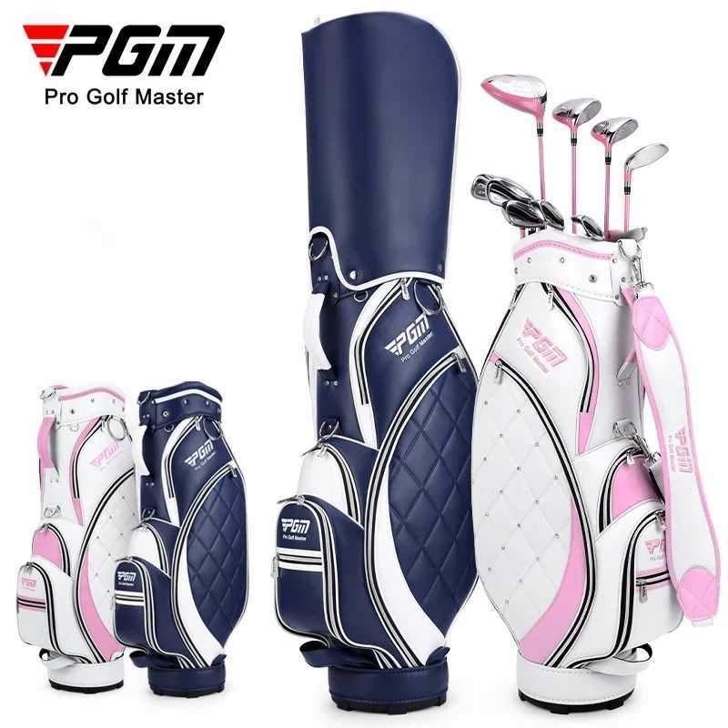 PGM Women Golf Bag Portable Thickened Waterproof Cloth Ball Bag GOLF Wear Resistant High Quality Light TPU Golf Clubs Bag QB103 J251008