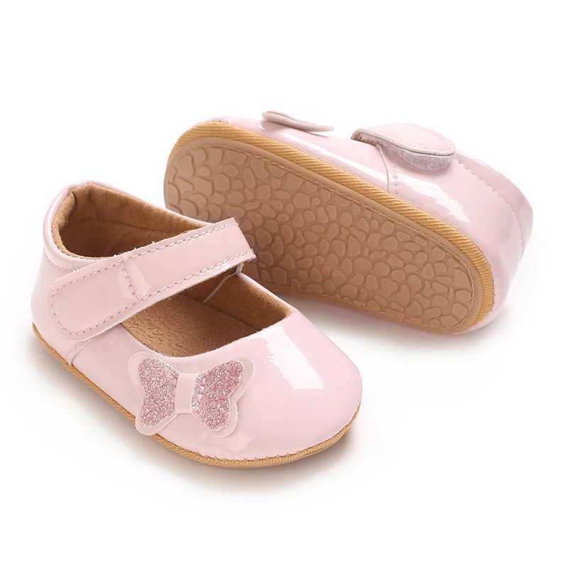 012 Months Baby Shoes PU Leather Shallow Mouth Single Shoe Bow Baby Walking Shoes Princess Shoes Baby Shoes C251008