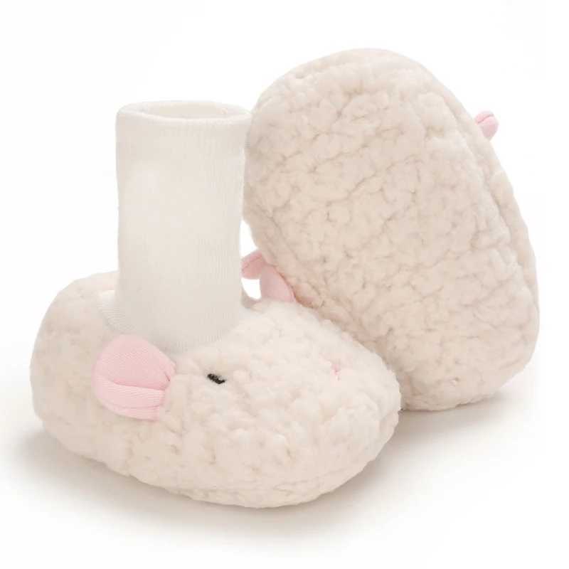 Winter New Cute cartoon Baby Booties Boy Girl Boots Cotton SoftSole NonSlip Warm Toddler First Walkers Infant Crib Shoes C251008