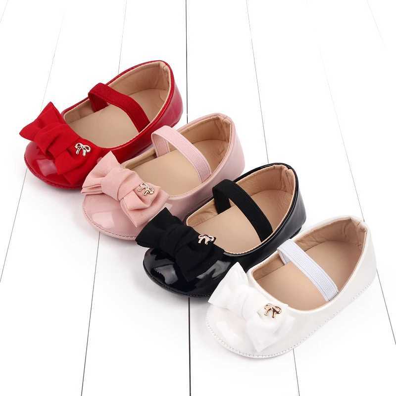 Spring and Summer 2025 New Style Baby Princess Shoes Leather Bow Tie Baby Shoes Soft Sole Learning Walkers baby shoesD2778 C251008