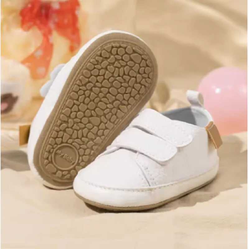 New Baby Casual Shoes Vintage Leather Classic Color Matching Baby First Walker Shoes Rubber Sole Soft Nonslip Toddler Crib Shoe C251008