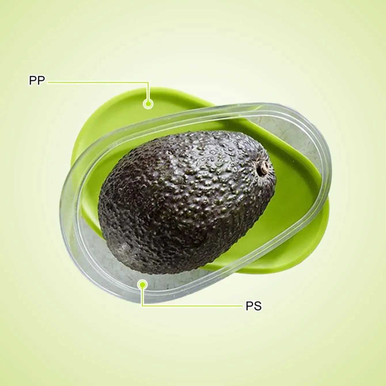 1pc Avocado Food Storage Box Space Saving Avocado Saver Plastic Fruit Container for Kitchen Crisper Vegetable Organizer C251008