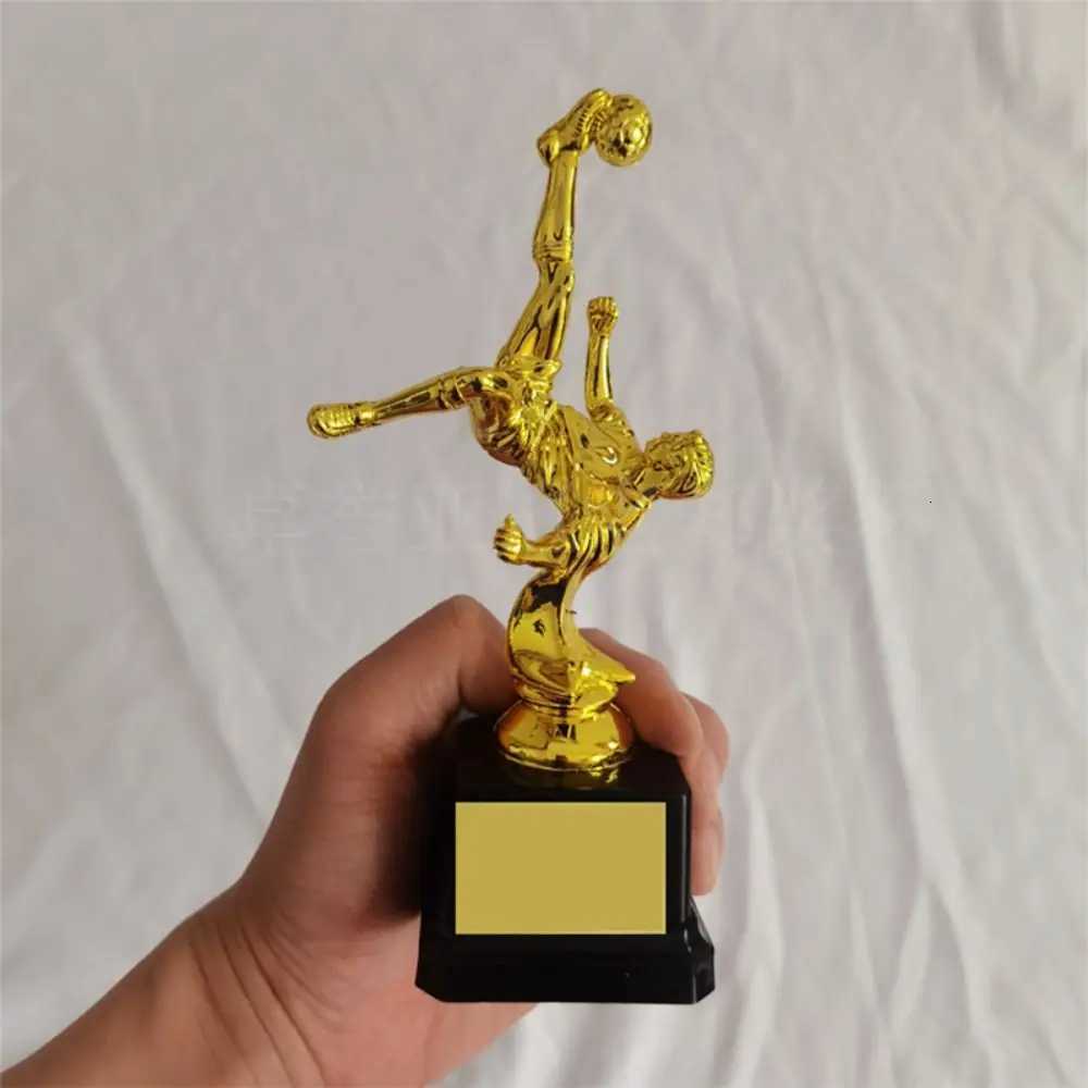 Childrens Gold Trophy Awards Plastic Model Football Winner Award Trophy Toy Cpetition Soccer School Rewarding Supply Y251008
