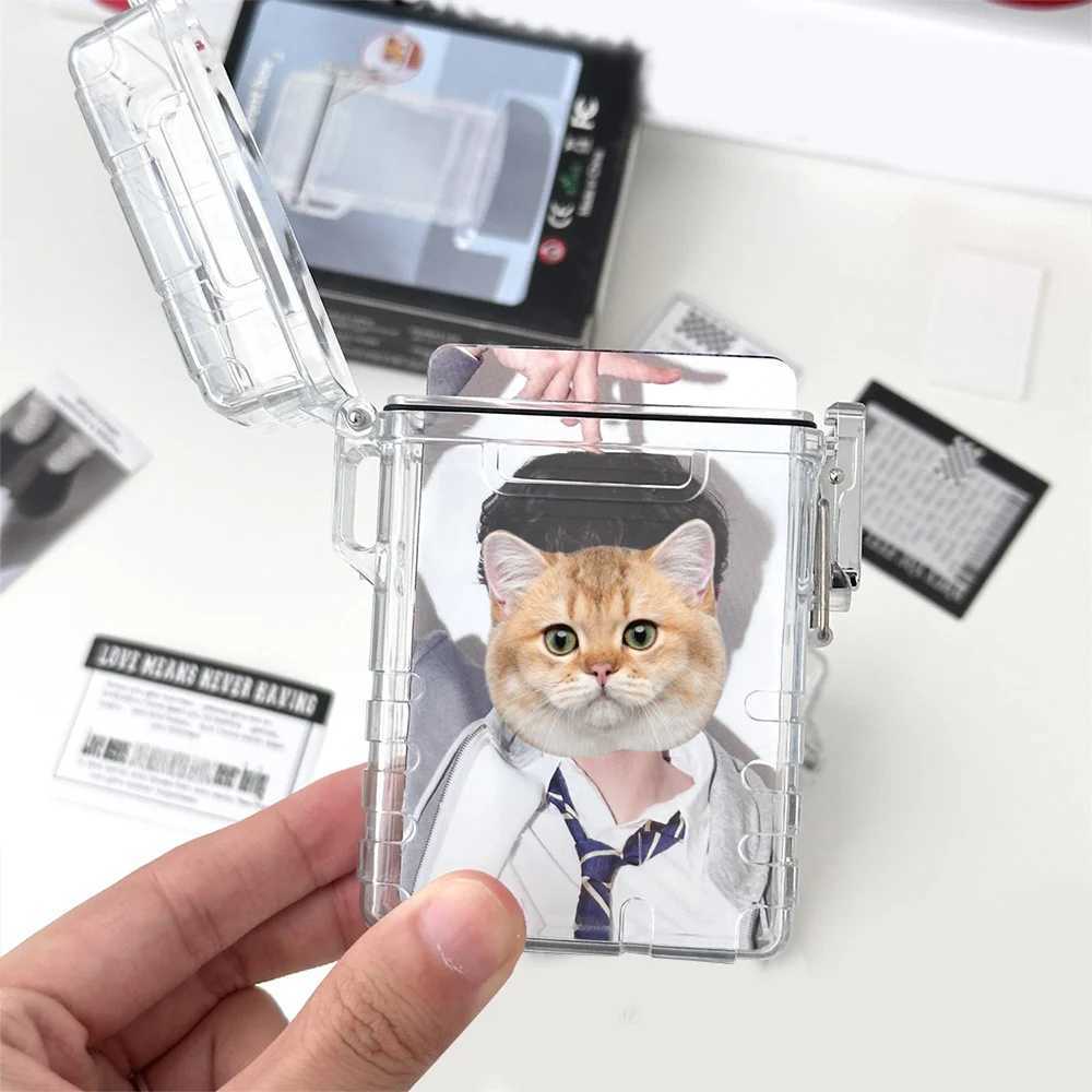 Transparent Storage Box For Idol Card Korean Pop Photocards Collection Organizer Case Photo Protector Holder School Stationery C251008