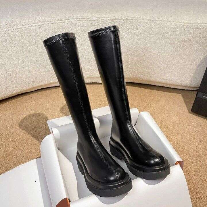 2025 New Style Plus Size Chunky Leg Over-the-Knee Long for Women Slimming Thick Sole High Tube Riding Boots 4b