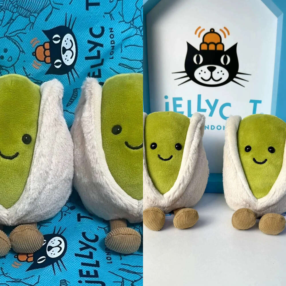 2025 New Jelly cat Amuseables Horatio Toy Pistachio 3 Nut Cute Plush Doll Ornament Gift for Friends