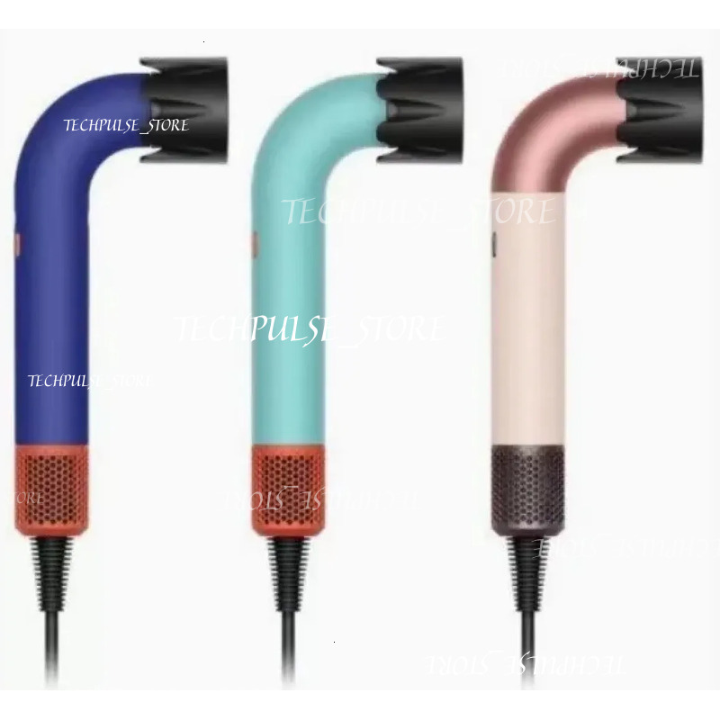 tech73 R-Shaped Designer Dryers Anion New Speed Dryer Curved Pipe Blower Mutehairdryer Electric Hair Drier Safety Ionic Blow High Power