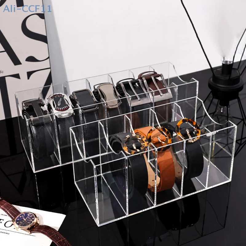 Transparent Acrylic Storage Boxes Desktop Belt Multigrid Organizer Cosmetic Storage Boxes With Dividers C251008