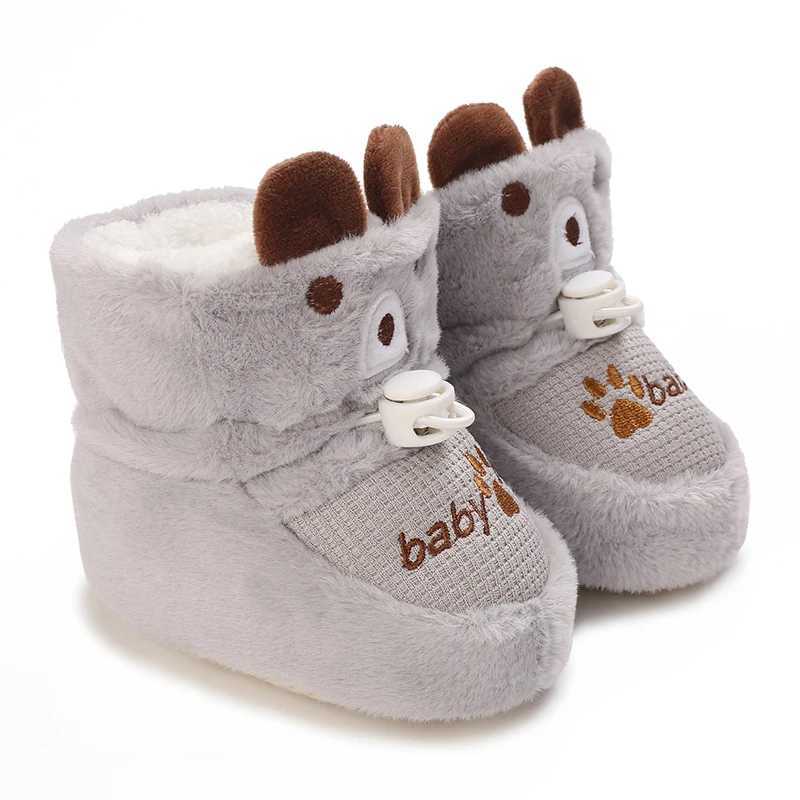 Autumn And Winter Baby Shoes Baby Warm And Windproof Walking Shoes Anti Fall And Plush Baby Cotton Shoes Boots C251008