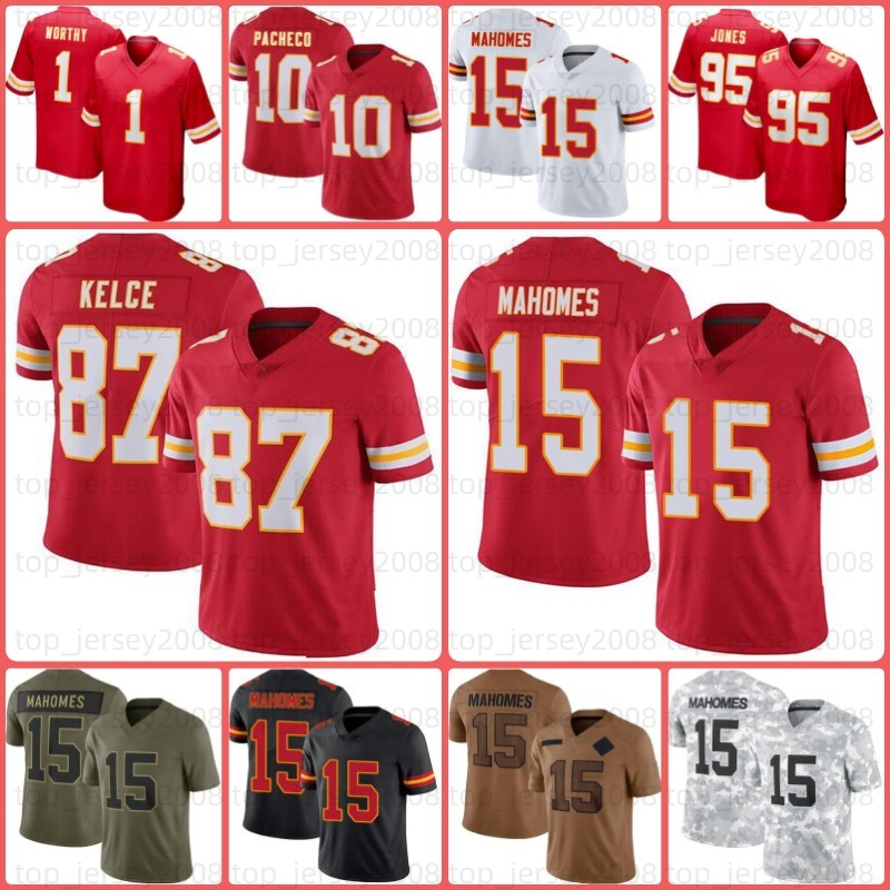 Travis Kelce Patrick Mahomes Football Jersey DeAndre Hopkins Rashee Rice Nick Bolton Chris Jones Rashee Rice Sneed Xavier Worthy Isiah Pacheco Harrison Butker