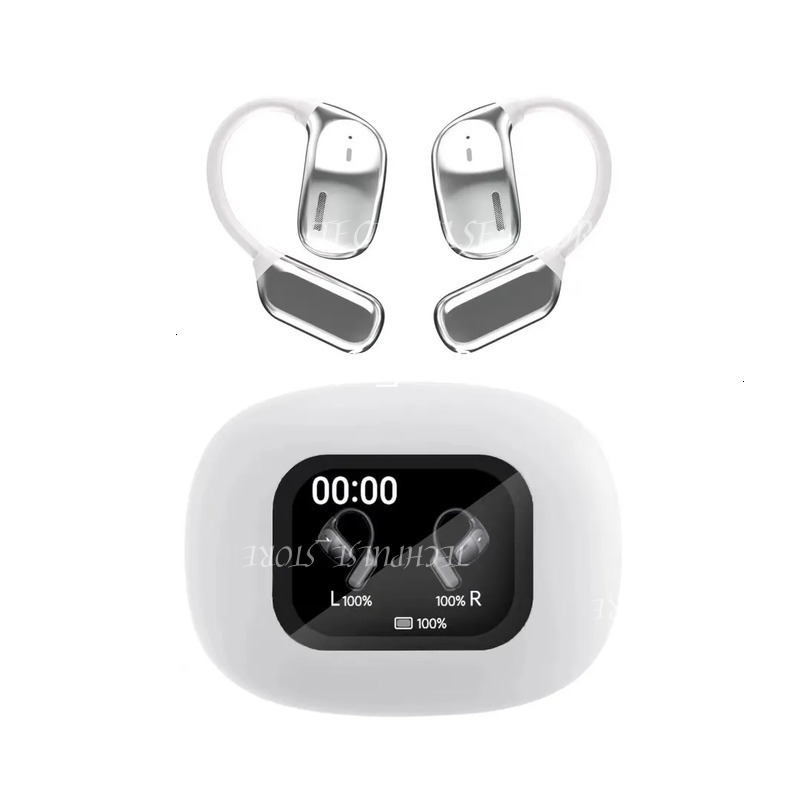 Headset Smart Color Screen tech73 OWS Hanging Ear Sports Running ENC Earphone Noise-Cancelling Bluetooth Headphonesnew Product