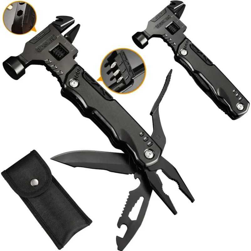 Outdoor Folding Pliers Survival Multi Functional Knife Universal Claw Wrench Hammer Multitool Pocketknife Tools Pliers J251121
