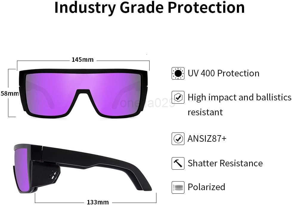 Safety Polarized Sunglasses for Men and Women UV400 Protection and Includes Removable Side ShieldsANSI Z87 W251008