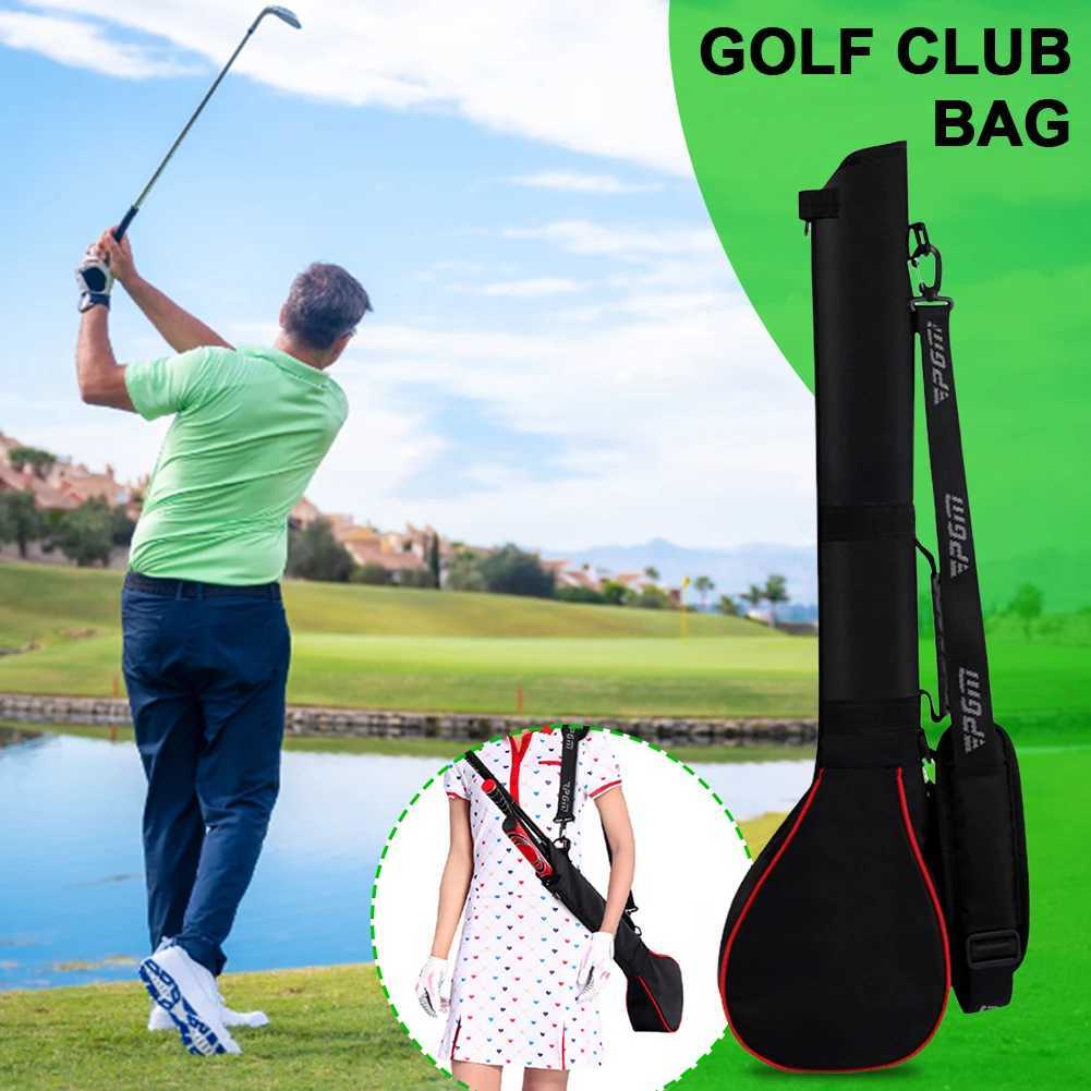 Foldable Golf Gun Bag Lightweight Can Hold 3 Clubs Golf Clubs Bag Soft Rubber Handle Driving Range with Zipper for Men and Women J251008