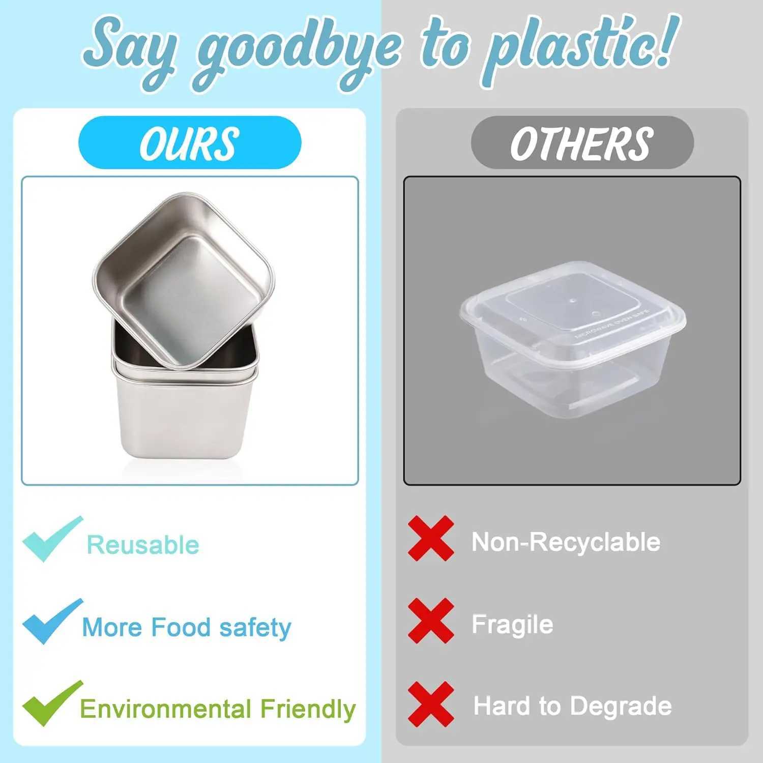 Stainless Steel Snack Containers for Kids Easy Open Leak Proof Reusable Snack Box Container with Lids Small Lunch Containers C251008