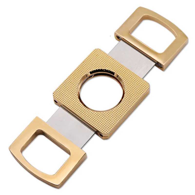 Stainless Steel Gold Cigar Cutter Sharp Portable Scissors Blade Cigar Guillotine Pocket Cutting Knife Cigar Accessory Man Gift Y251008