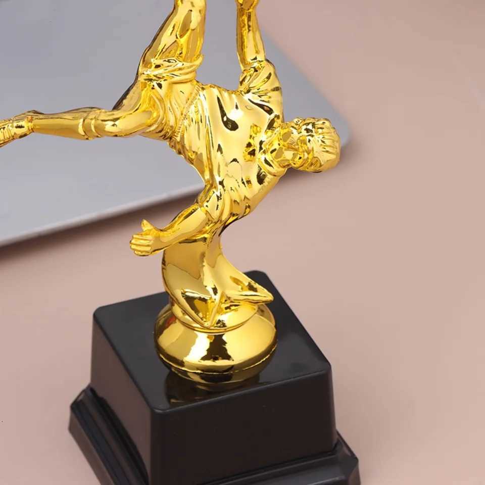 Childrens Gold Trophy Awards Plastic Model Football Winner Award Trophy Toy Cpetition Soccer School Rewarding Supply Y251008