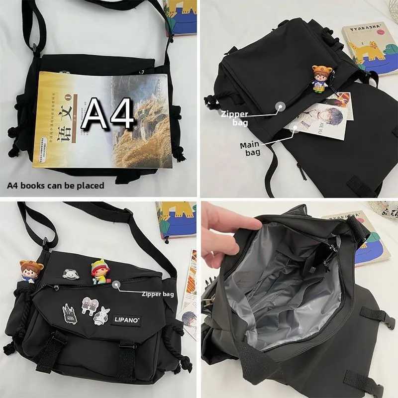 Nylon Handbags Shoulder Bag Large Capacity Crossbody Bags for Teenager Messenger Bag Student School Bags for Women 2025T251007