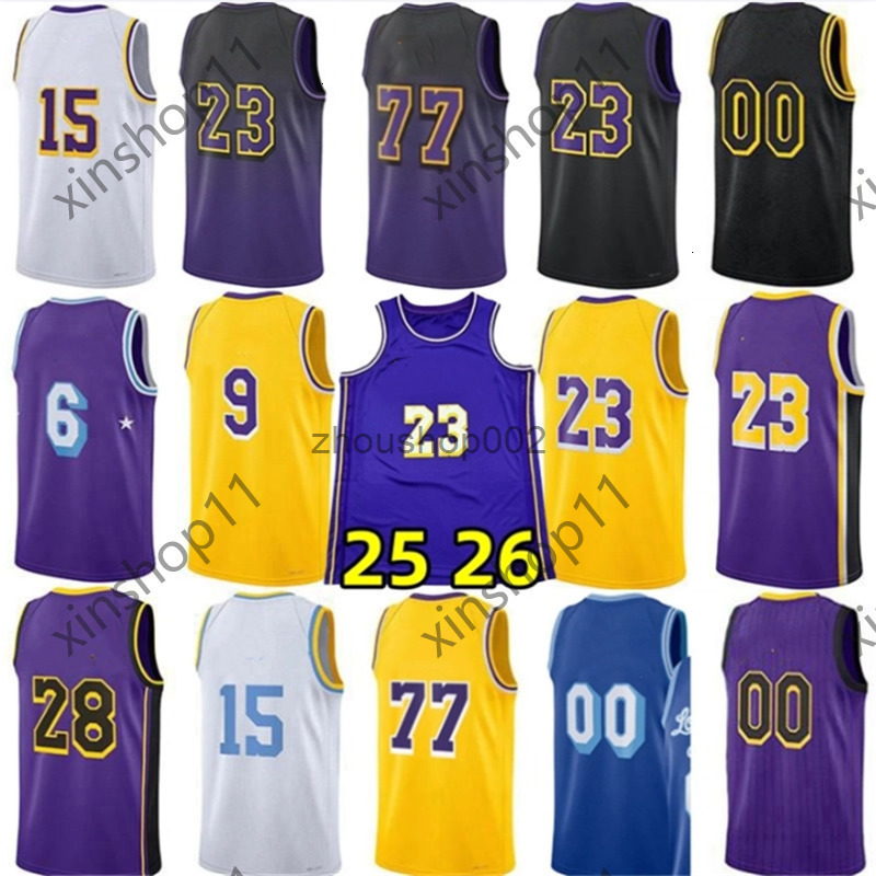 25 26 Custom Basketball Jerseys Lukaa Doncic James Bronny James Jr Austin Reaves Rui Hachimura Dalton Knech Gabe Vincent Deandree Ayton Jaxson Hayes B