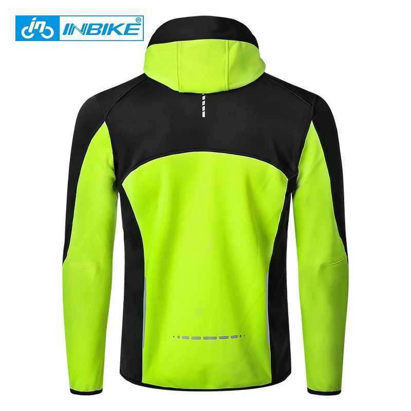INBIKE Winter Mens Windbreaker Jacket Warm Polar Fleece Cycling Jackets With Pockets Waterproof Bicycle Jacket Clothing For Men J251008