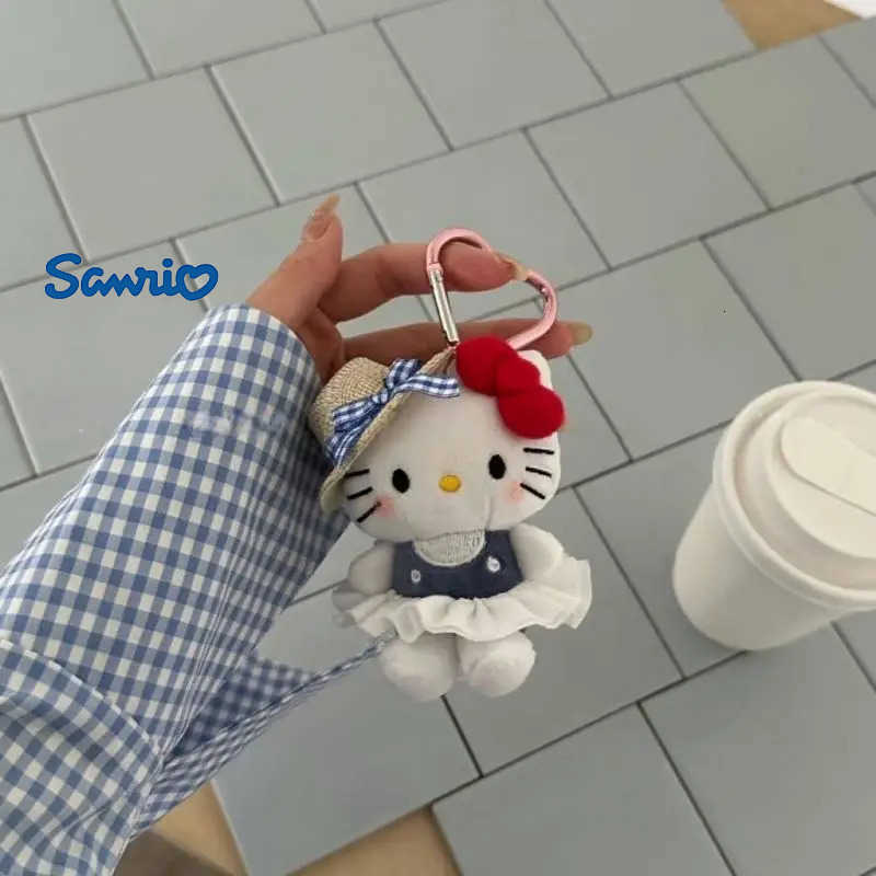 Sanrio Kawaii Hello Kitty Peripheral Pendant Doll Cute Fashion Sunglasses Kt Cat Keychain Backpack Accessories Christmas Gifts H251111