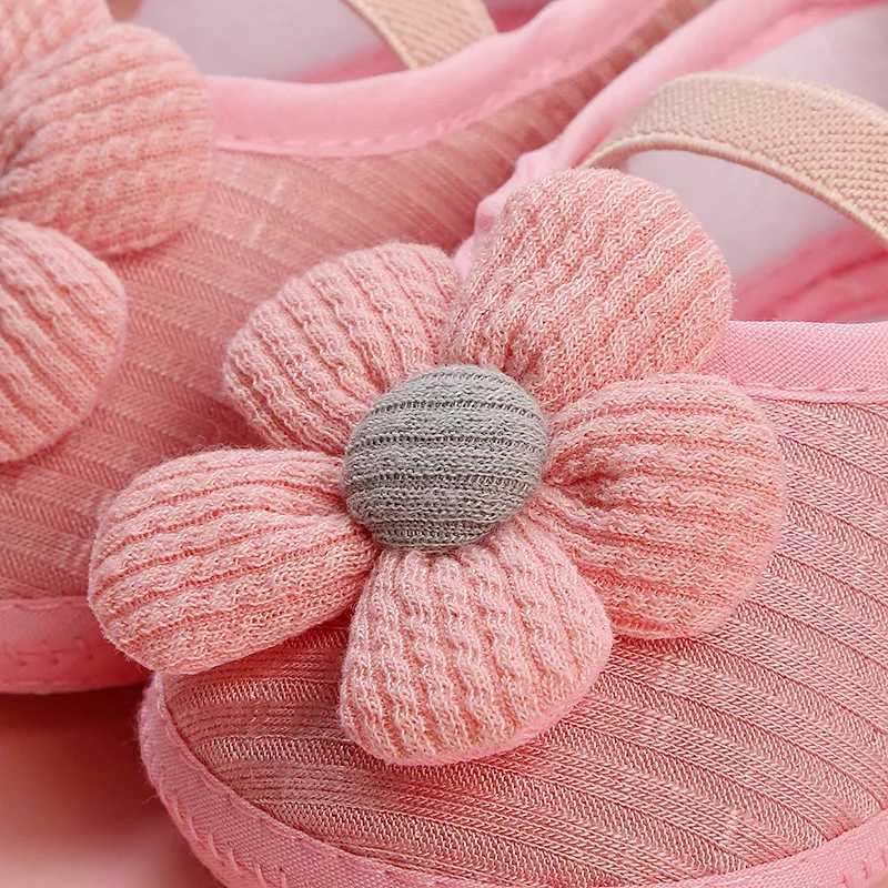 Baby Girls Soft Sole Breathable Autumn Sandals with Sunflower Bow Design for Learning to Walk Princess Style Infant Shoes C251008