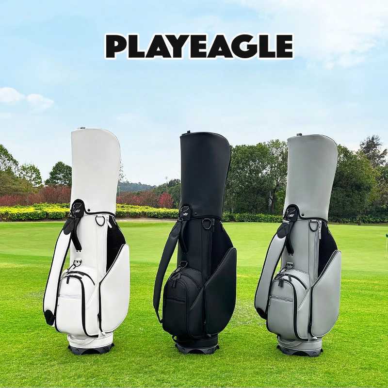 PLAYEAGLE 2025 New Standard Golf Bag Solid Color Simple Style Mens and Womens Single Shoulder Golf Club Bag JYFBZQB01 J251008