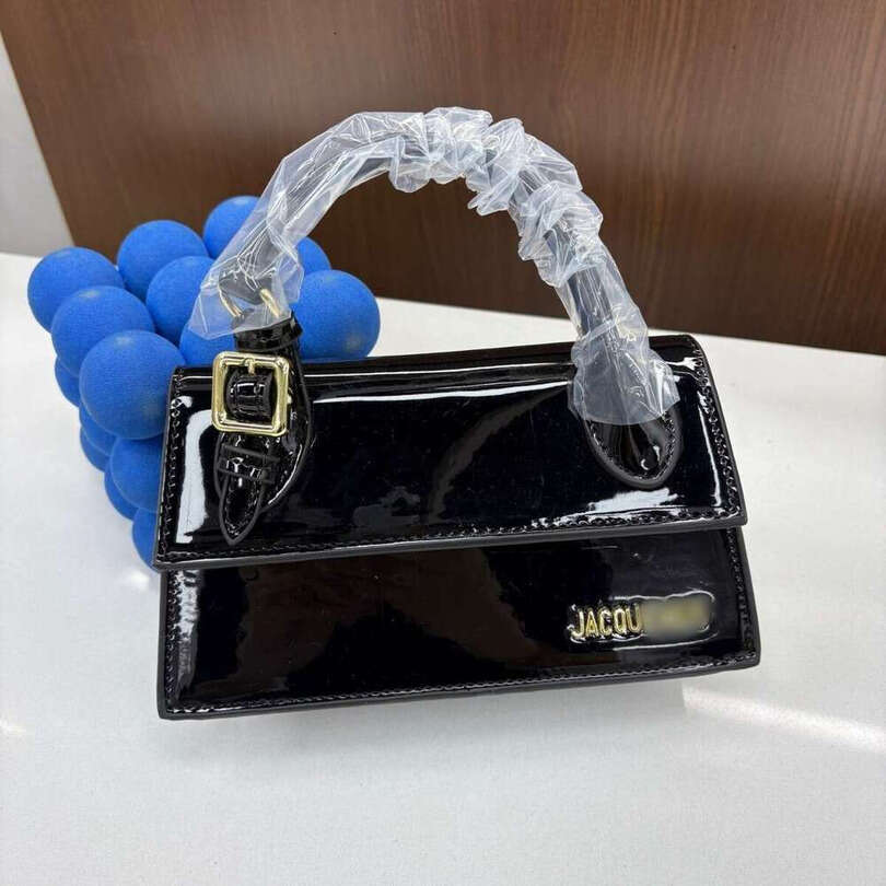 High-end designer bag Luxury Bags Small Square Niche Patent Leather Shiny Handbag Letter Underarm Shoulder Crossbody Bag Trendy Handbags tote purse