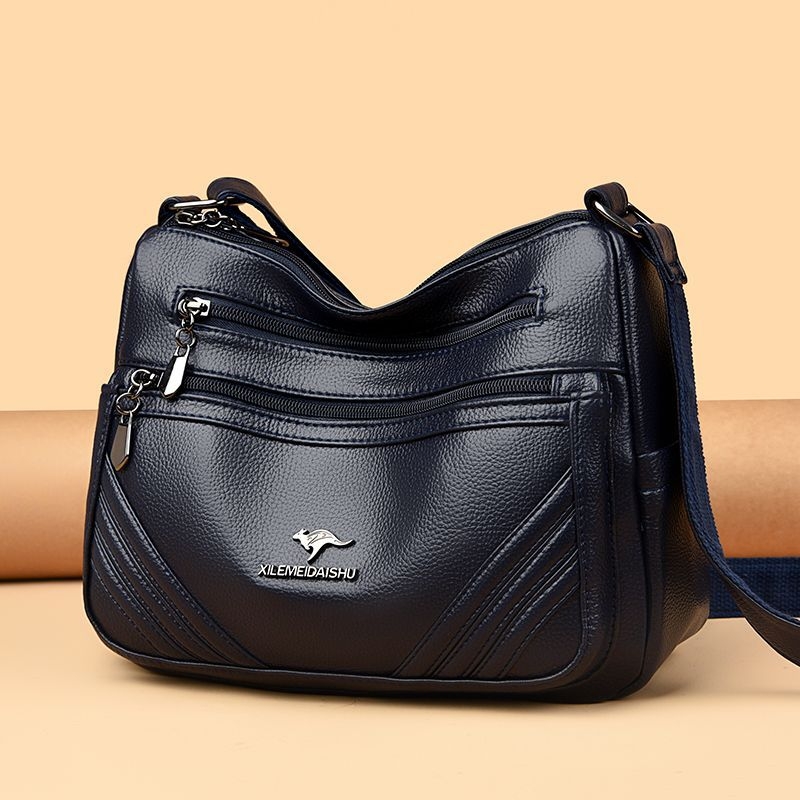 2025 new hot middle-aged mother women's bag shoulder bag new simple and fashionable crossbody bag Korean version trendy PU small square bag - view 4