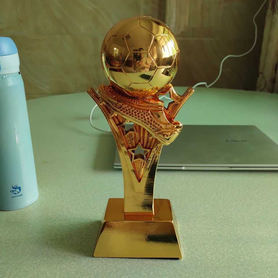 Football Goalscorer Golden Shoe Trophy Golden Shoe Trophy Fan Supplies Resin Craft Fan Souvenirs Can Be Added Y251008