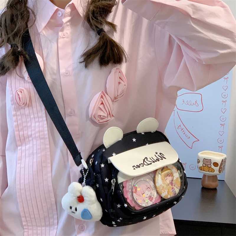 Japanese Style Cute Girl Single Shoulder Armpit Bag 2025 New Casual Lightweight Mobile Phone Crossbody Bag Without Bag InteriorT251007
