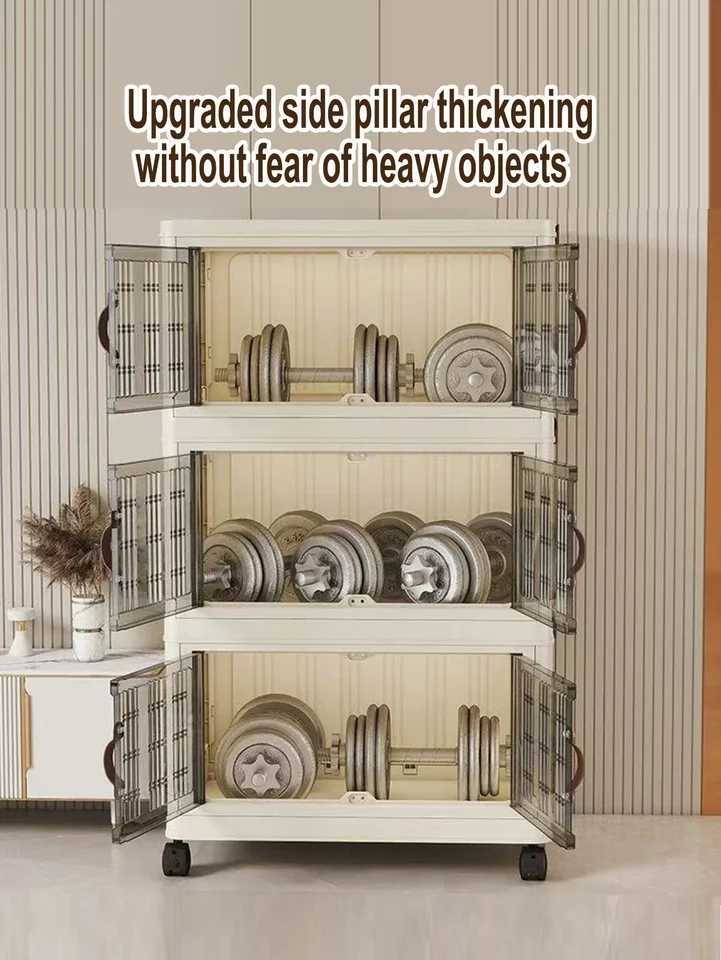 Large Capacity Multifunction Folding Storage Cabinet Dustproof Wardrobe Closet Organizer EasytoInstall Storage Boxes C251008