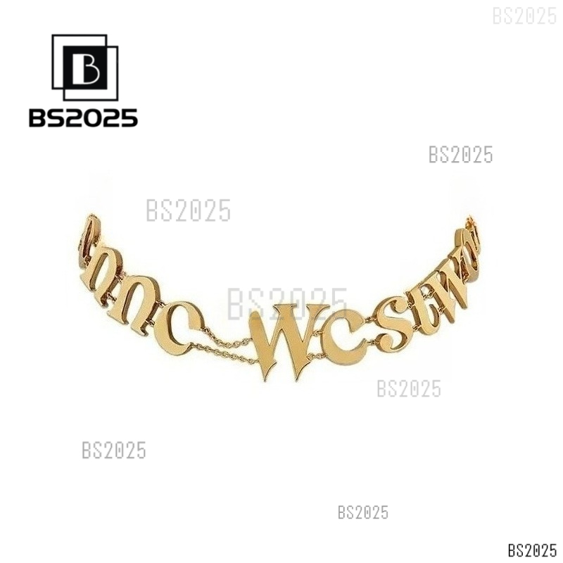 Viviennity West Wood Designer necklace for woman Classic Women Thick Plated luxury jewlery Fashion Light Luxury Starry Sky Necklace Exquisite 445