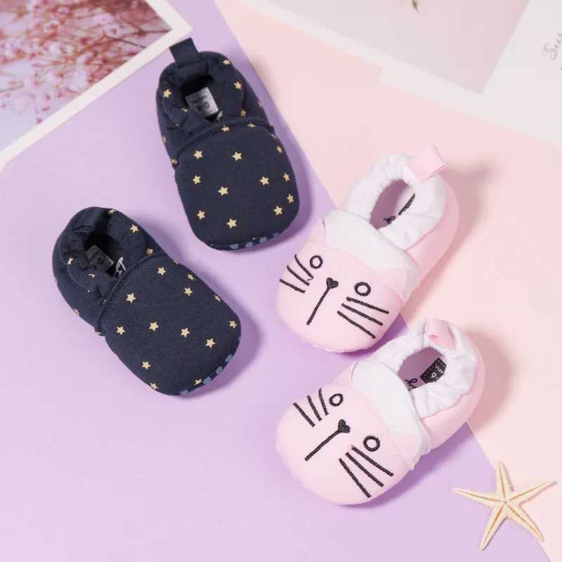 Baby Unisex Cotton Shoes Cute Animal Bee AntiSlip Soft Bottom Baby Boy Girl Shoes First Walkers Newborn Toddler Crib Shoes 2023 C251008