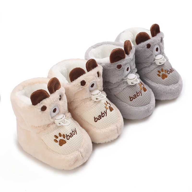 Autumn And Winter Baby Shoes Baby Warm And Windproof Walking Shoes Anti Fall And Plush Baby Cotton Shoes Boots C251008