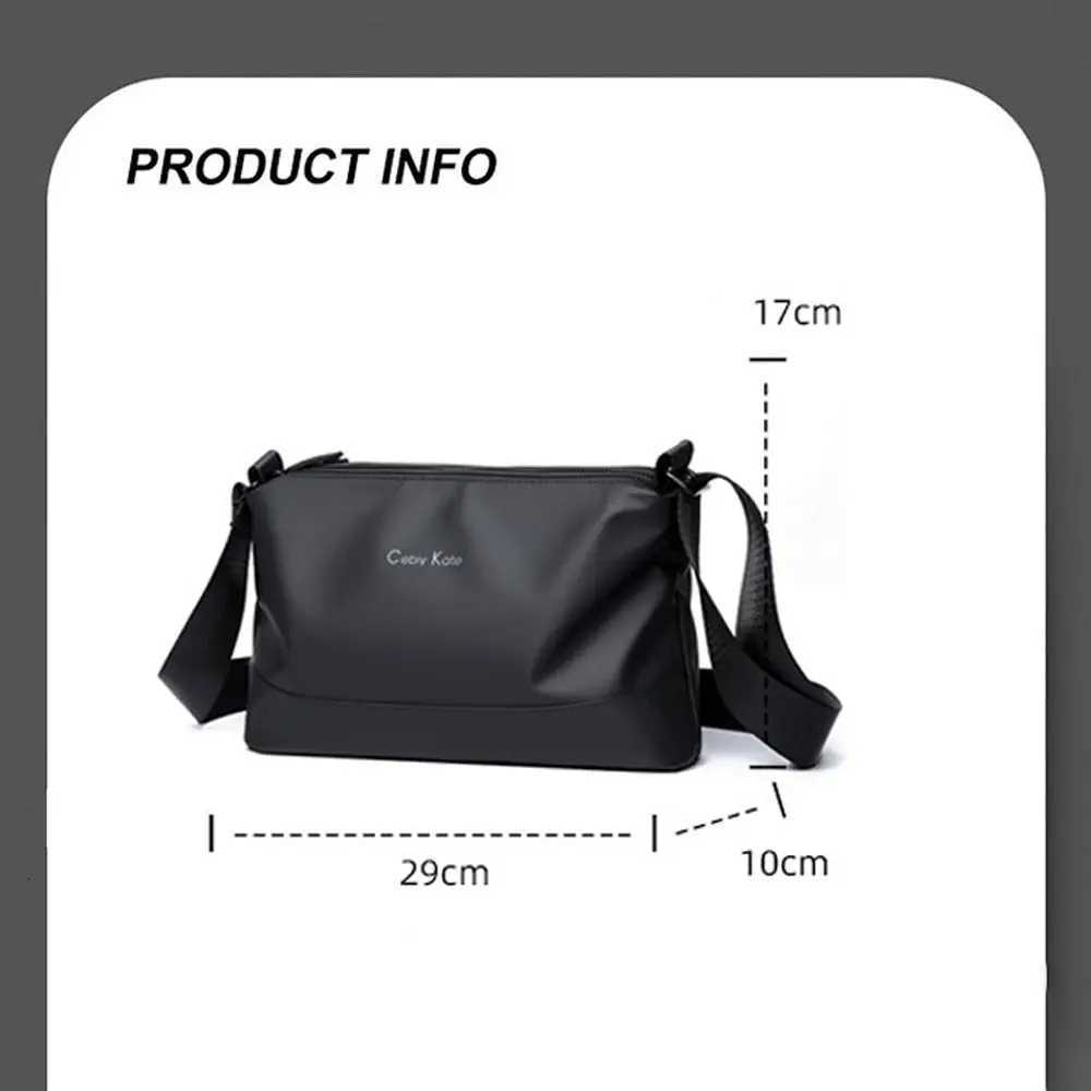 Trend Lightweight Mens Messenger Bag Waterproof Large Capacity Shoulder Bag Daily Sports Phone Bag TravelT251007