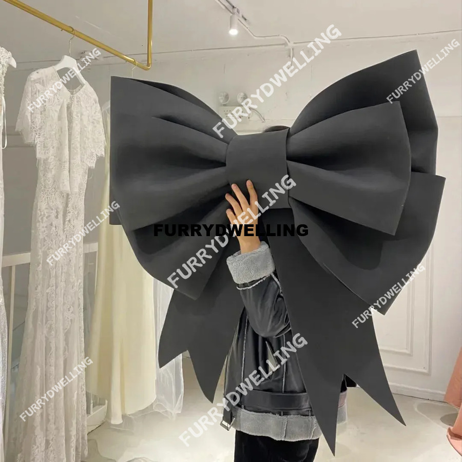 Christmas Decorations DIY Giant Bow Wall Hanging Pendant Dwe74 Ornaments Sponge Paper 3Mm Material Pack Restaurant Shop Wedding Home Decor 231115 1011
