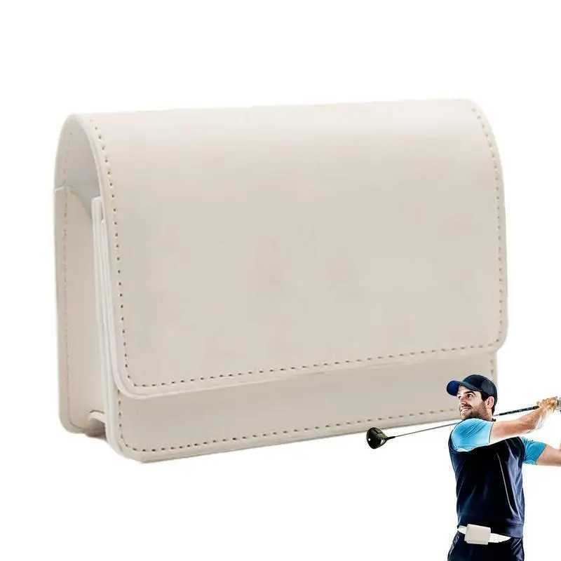 Outdoor Golf Rangefinder Leather Case Storage Bag Fashion Rivet Korean Trend Rangefinder Bag For Men Golf Accessories J251008