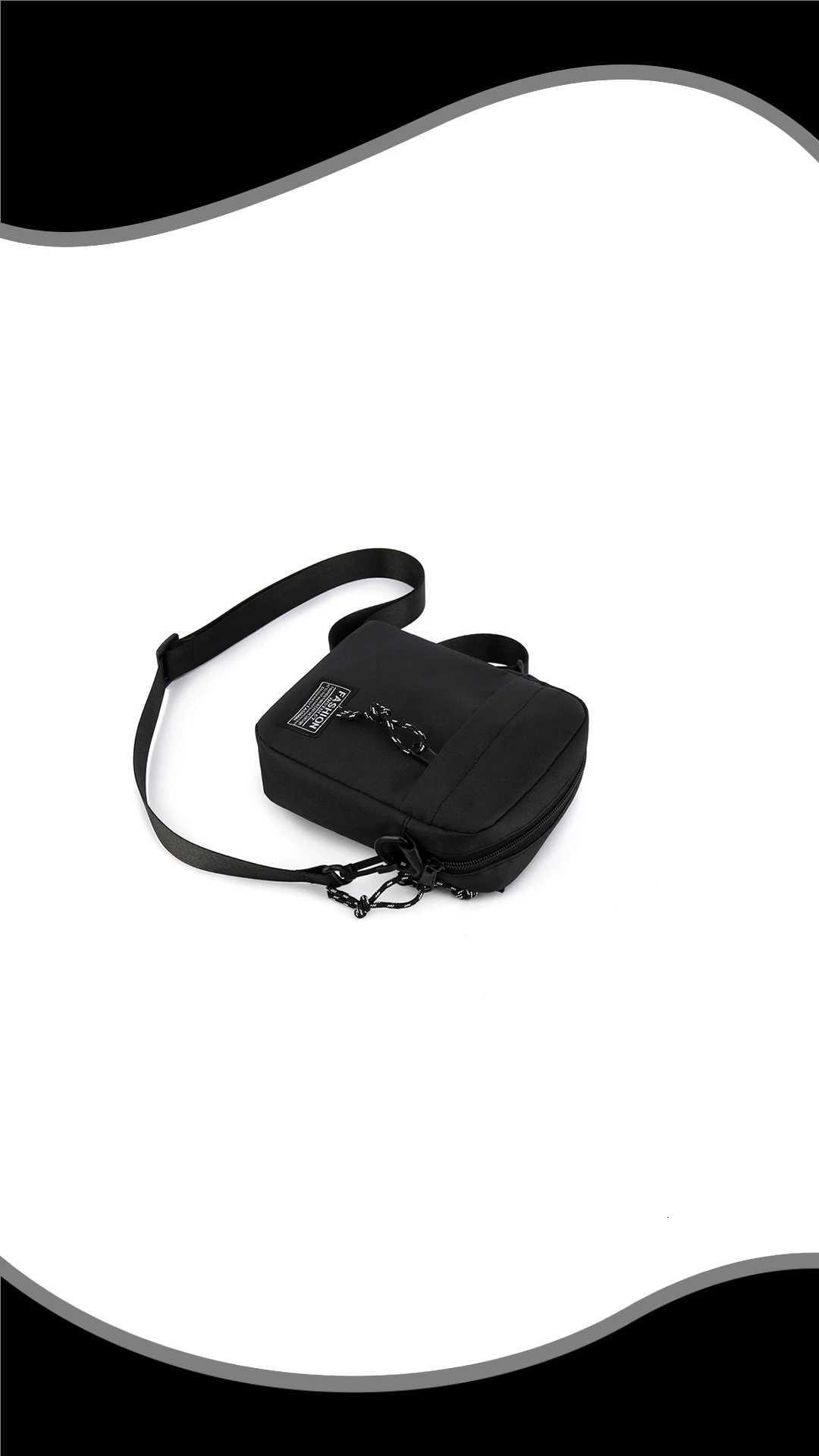 Mens bag made of nylon material with options for single shoulder or crossbody design suitable for daily use during school dT251007